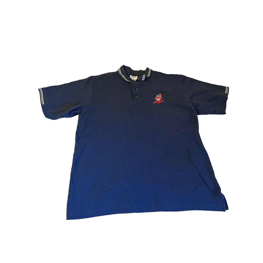 Vintage Cleveland Indians Polo CSA Blue Men’s Large